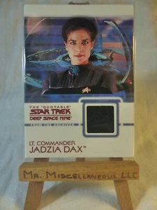 The Quotable Star Trek Deep Space Nine costume relic card Jadzia Dax C4 (black) - Picture 1 of 3