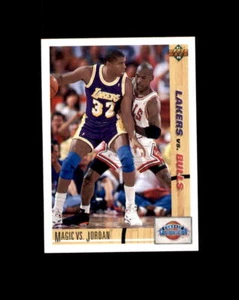 1991-92 Upper Deck Classic Confrontation #34 Magic vs Jordan Lakers Bulls (I) - Imagen 1 de 1