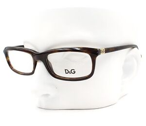 Dolce Gabbana D&G 1214 502 Eyeglasses Glasses Brown Tortoise Gold Logo 51-17-135