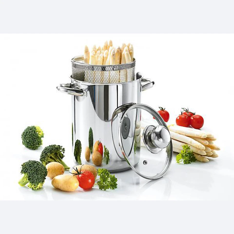 Krüger Cuoci Asparagi Con Cestello Acciaio IN Acciaio Inox Antiruggine - Immagine 1 di 1