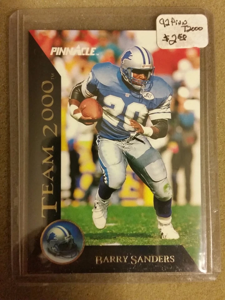 1992 Pinnacle Team 2000 #21 Barry Sanders : Detroit Lions - Image 1 of 1