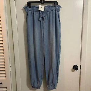 Zenana Women’s Casual Blue Jogger Pants with Drawstring Size XL - Picture 1 of 11