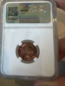 NGC 1991 ONE CENT PENNY LINCOLN BROADSTRUCK ERROR COIN - Picture 1 of 3