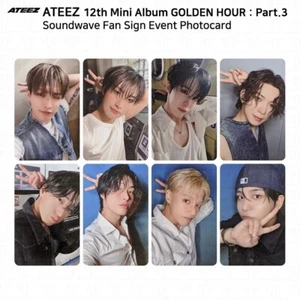 ATEEZ 12th Mini Golden Hour Part.3 Soundwave Fan Sign Event Photocard KPOP K-POP - Bild 1 von 17