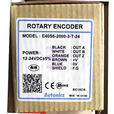 Autonics E40S6-2000-3-T-24 Rotary Encoders Incremental Type New 1PCS 1PC - Image 1 of 4