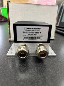 ZA2CS-500-15W-N: 2 Way Power Splitter, 200 - 500 MHz, 50Ω Connector Type: N - Picture 1 of 6