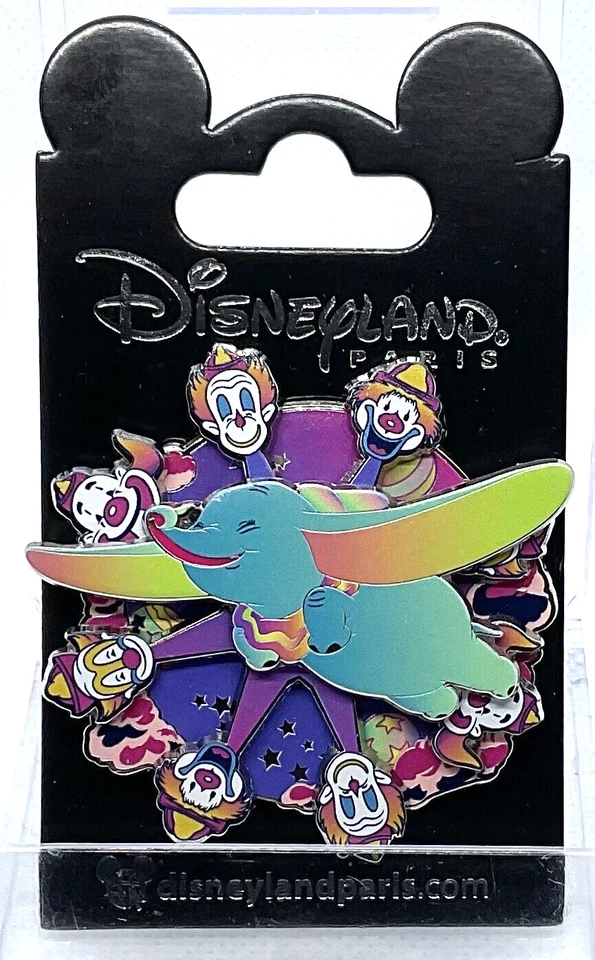 Disney DLP 2023 Tie Dye Ombré Payasos Dumbo Pin Spinner Foto 1 de 1