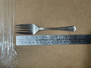 DURGIN STERLING SILVER SALAD FORK - COLFAX - MONOGRAMMED - Picture 1 of 3