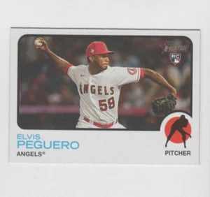 (10) Elvis Peguero 2022 TOPPS HERITAGE HIGH NUMBER ROOKIE LOT #554 ANGELS - Picture 1 of 1
