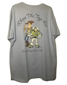 Camiseta De Colección Toy Story XL Azul Disney Amigos y Familias Promo Pixar Años 90 - Imagen 1 de 7