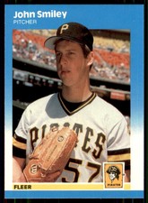 1987 Fleer Update Glossy John Smiley Pittsburgh Pirates #U-110