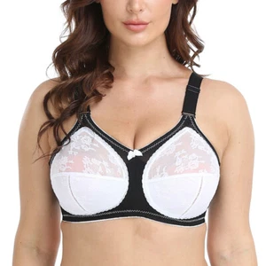 Ladies Lace Full Coverage Firm Hold Non Wired Minimiser Brassiere 34 - 50 C - GG - Picture 1 of 48
