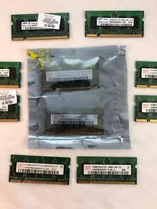 2pc Hynix Samsung DDR Laptop Notebook Memory 1GB (2X512MB) PC2-5300S-555-12 512m - Picture 1 of 7
