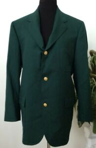 New Brooks Brothers Golden Fleece Green 3 Button Blazer Jacket Size 40R, $498