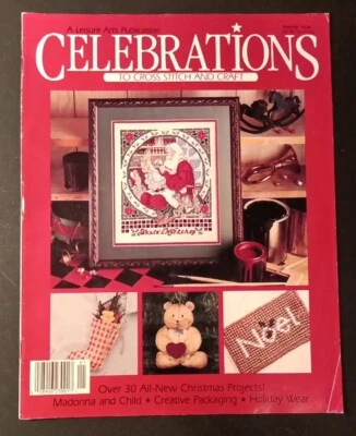 Leisure Arts Celebrations 30 Christmas Projects Premier Issue Vol 1 No 1 - Image 1 of 4