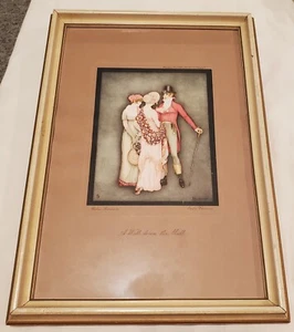 Vintage Raphael Tuck Reprint of Jennie Harbour Postcard "A Walk Down the Mall - Picture 1 of 6