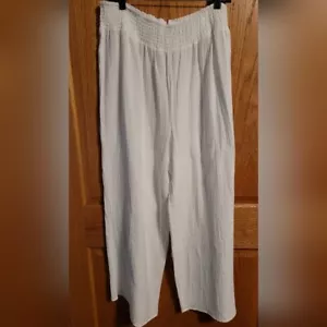 Jolie & Joy Women's White Pull On Pants Boho Hippy Size 3X NWT Rue21 - Picture 1 of 6