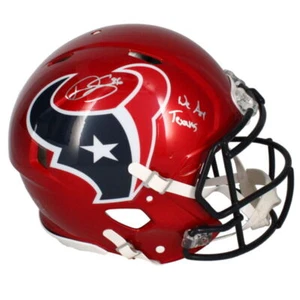 Dalton Schultz Autographed "We Are Texans" Red Alt. Authentic Helmet Beckett - Picture 1 of 3