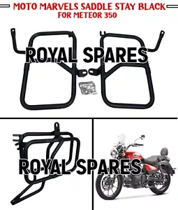 Moto Marvels "SADDLE STAY, BLACK" Fit For Royal Enfield Meteor 350 - Picture 1 of 10