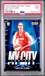 Caitlin Clark 2024 Panini Instant WNBA My City #MC4 RC PSA 9 - PR /1,224 - Picture 1 of 3