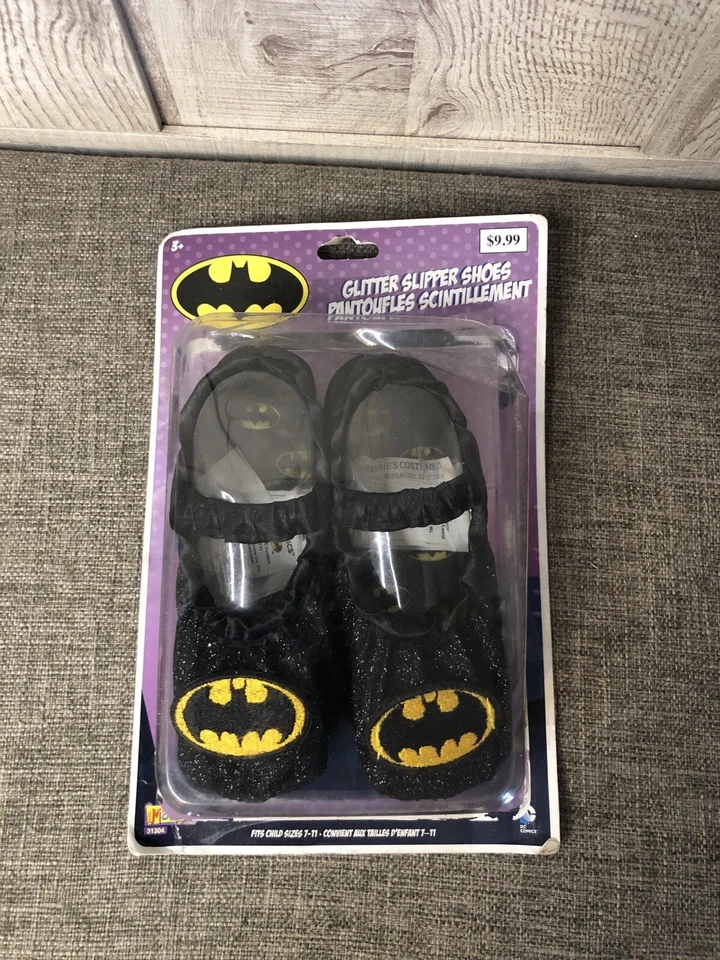 Batman Batgirl DC Comics Zapatilla Zapatos Talla 7-11 Brillante Disfraz de Vestir Foto 1 de 1