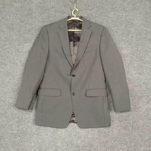 Cappotto sportivo uomo Michael Kors taglia 38L manica lunga foderato 2 bottoni gessato