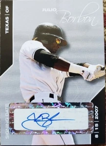 JULIO BORBON 2008 Just Minors Rookie AUTO Autograph SP #10/10 EBAY 1/1 Rangers - Picture 1 of 2