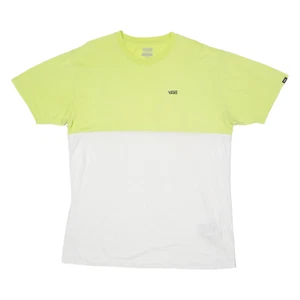 VANS Mens T-Shirt Yellow Crew Neck L - Picture 1 of 6