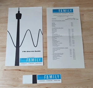 Vtg Overseas Family FM STEREO GUIDE FOR GERMANY September 1968 - Picture 1 of 7