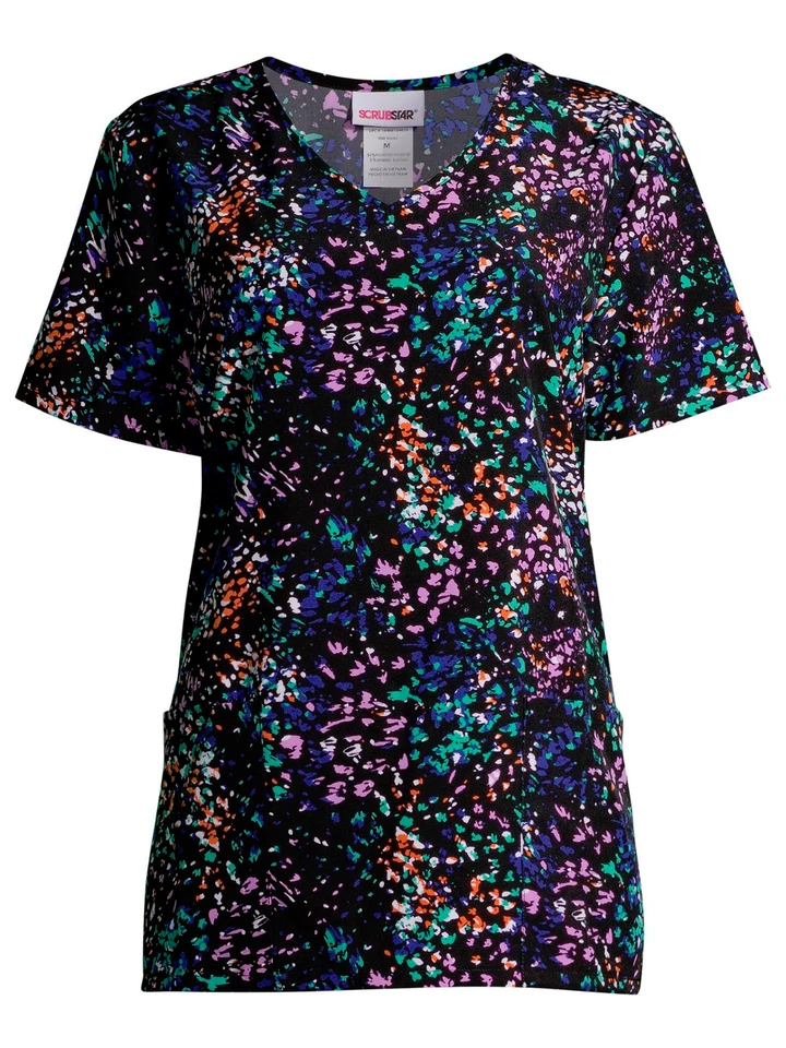 ScrubStar Women's Active V-Neck Nurses/HealthCare/ Medical Scrub Top w/Pockets - Image 1 of 1