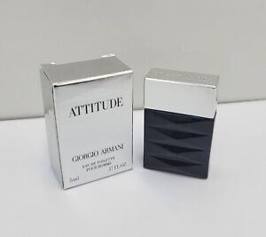 ARMANI ATTITUDE  by GIORGIO ARMANI for men  0.17floz/5 ML EDT Miniature In Box
