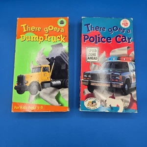 There Goes A Dump Truck & Police Car Live Action Video Real Wheels VHS Tape - Picture 1 of 9