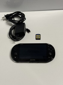 Sony Playstation Vita Slim PS Vita PCH-2001 Handheld Game System Black With Game