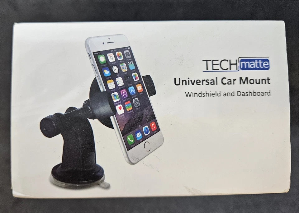 Tech Matte Universal Car Suction Cup Mount Phone Holder - Image 1 of 3