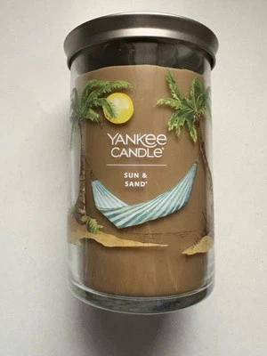 Yankee Candle SUN & SAND 20 oz. SIGNATURE 2-WICK JAR BEACH SCENT HTF - Image 1 of 3