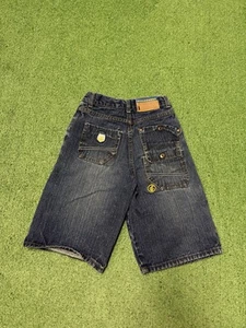 Vintage Y2K Rocawear Jean Shorts Boys Size 10 (22x10) Embroidered Pockets MARKED - Picture 1 of 18