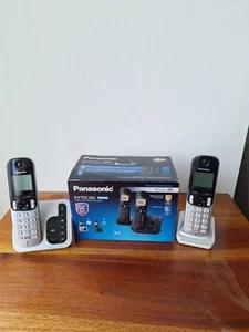 Panasonic KX-TGC262EB Téléphone sans Fil, Double Combiné avec Répondeur - Photo 1/6
