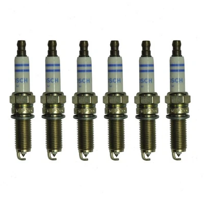 6 bujías Bosch doble platino para Mercedes-Benz C300 2008-2012 3,0 L ga Foto 1 de 4