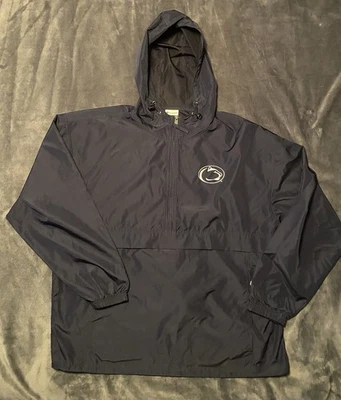 Chaqueta cortavientos para hombre XL Penn State Nittany Lions Champion media cremallera con capucha Foto 1 de 4