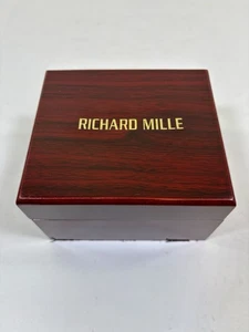 Reloj RICHARD MILLE Caja de Viaje Pieza de Tiempo Caja Grabada - Sin Forro - Imagen 1 de 9