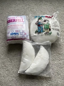 Vintage Polyester 14 Inch Round Pillow Insert New - Extra Poly Lot - Picture 1 of 4