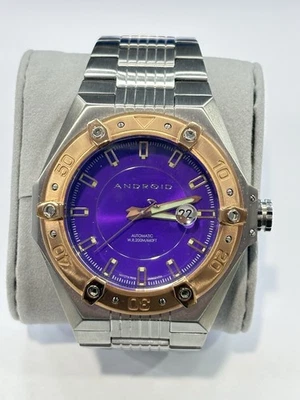 Android AD629 DiveMaster Enterprise Automatic Men's 52mm Diver Watch Purple Dial - Image 1 of 4