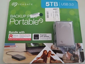 Seagate Backup Plus Portable+ 5TB Portable HDD Storage BRAND NEW - Picture 1 of 2