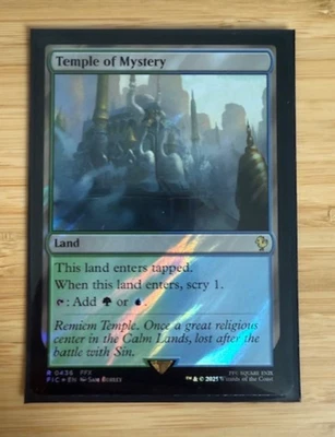 MTG: Temple of Mystery (Surge Foil) Commander: Final Fantasy Foil NM - Image 1 of 2