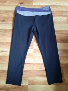 Lululemon Astro Wunder Under Crop II Black/Going Grape Sz 6 - Picture 1 of 7