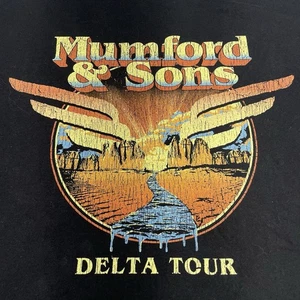 Mumford & Sons 2XL 2-sided Black T-shirt Tour Concert Festival - Picture 1 of 8