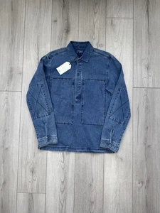 Seasalt Cornwall men’s denim long sleeve pullover hawser shirt size S - Picture 1 of 6