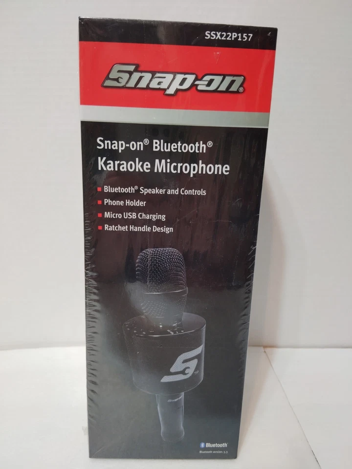 Snap-On Bluetooth Karaoke Microphone Bluetooth Mic SSX22P157 Great Gift