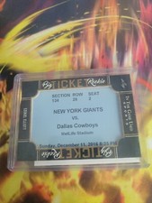 2022 LEAF IN THE GAME USED BIG TICKET ROOKIE STUB EZEKIEL ELLIOTT COWBOYS RC