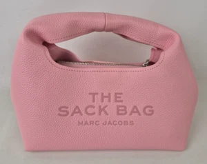 Marc Jacobs Women's Ribbon Pink The Mini Sack Leather Top Handle Bag - Picture 1 of 10